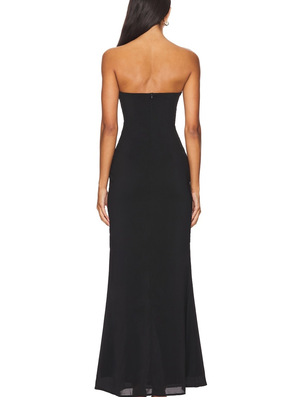superdown Strapless Black Lace-Panel Maxi Gown sz M NWT Formal Blacktie Wedding - Picture 3 of 4
